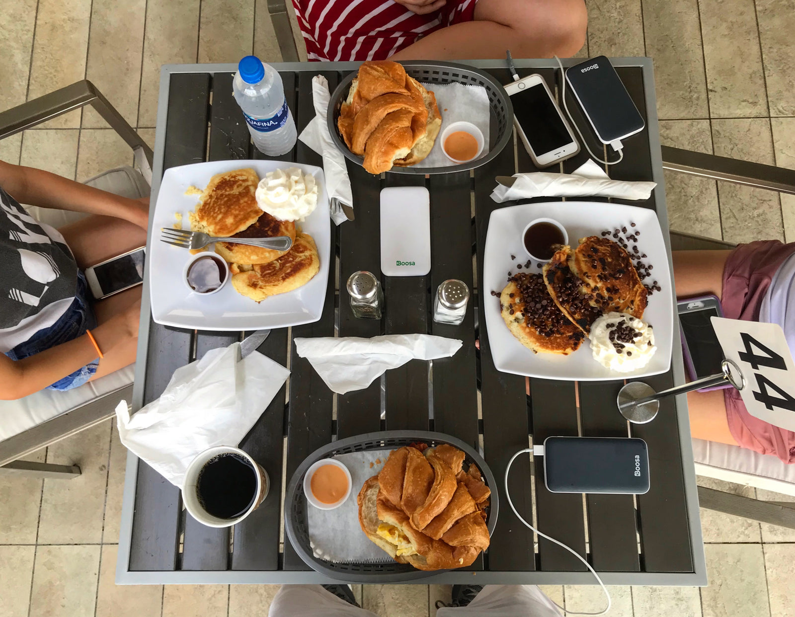 Boosa Enjoys Breakfast in the Turks and Caicos