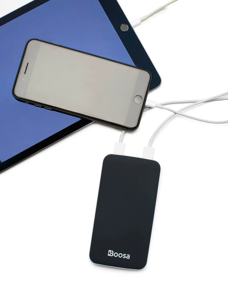 Boosa tech portable charger charging iPad and iPhone