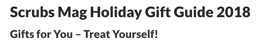 Scrubs Mag Holiday Gift Guide Features Boosa Tech